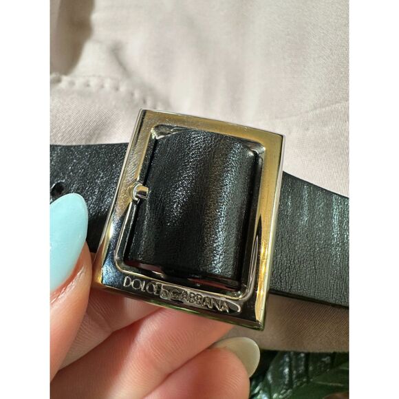 DOLCE AND GABBANA Beige Minimalist Belted Midi Dress Fits like Size 2 - Picture 3 of 5